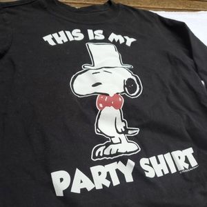 Peanuts Worldwide Snoopy THIS IS MY PARTY SHIRT
